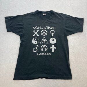 Vintage 1991 Gadzooks Sign of the Times T-Shirt Size Large